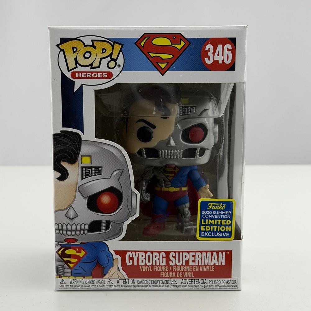 Funko Pop Cyborg Superman 346 DC Heroes 2020 Summer Convention Exclusive